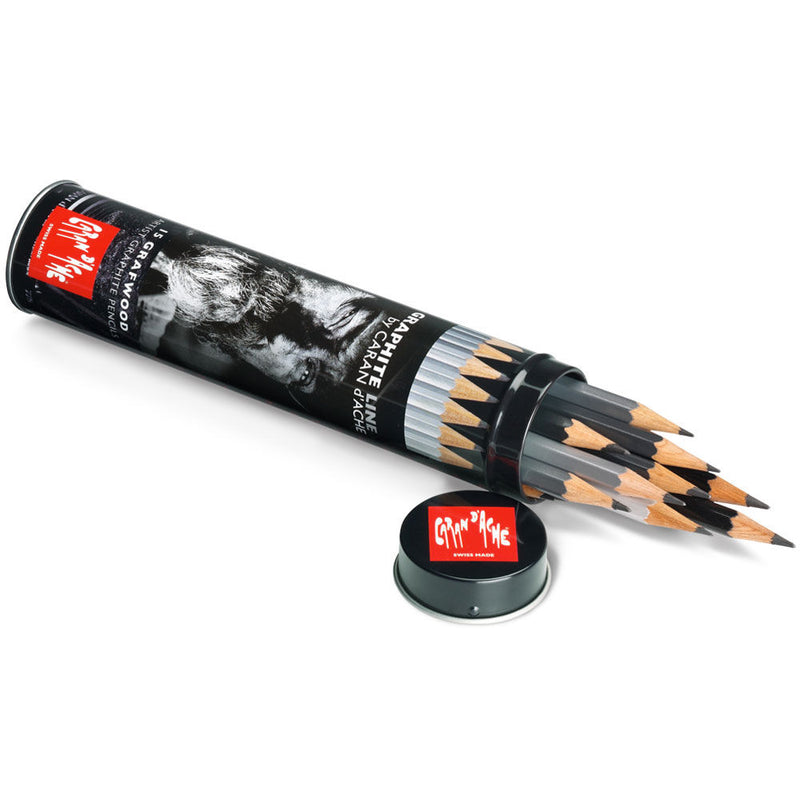 Caran D'ache Grafwood Graphite Line Pencils Set Of 15
