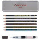 Caran D'ache Graphite Line Technalo Water-Soluble Pencils Set of 7
