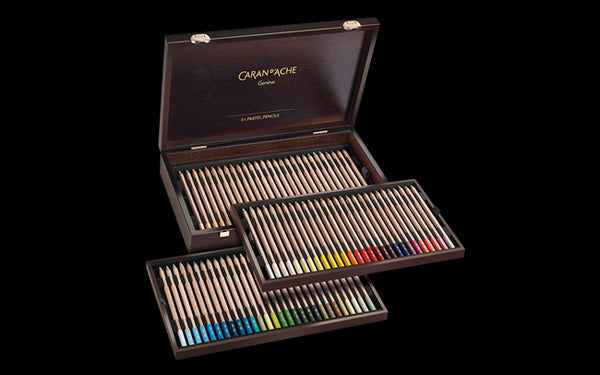 Caran d'Ache Pastel Pencils Wooden Box Set of 84