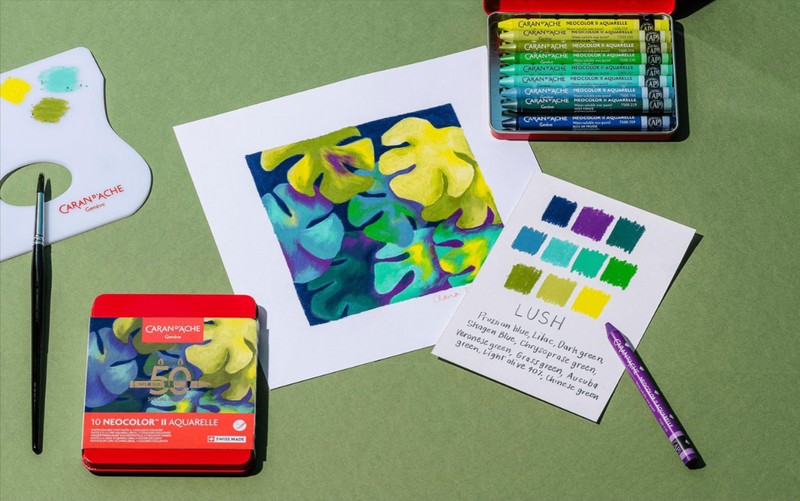 Caran d'Ache Neocolor II Lush Assorted Special Edition Set of 10