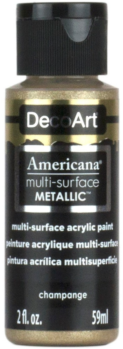 Decoart Americana Multi-Surface Metallic Paints 59ml#Colour_CHAMPAGNE