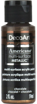 Decoart Americana Multi-Surface Metallic Paints 59ml#Colour_CHOCOLATE