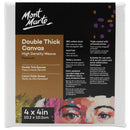 Mont Marte Premium Stretched 1.5 Canvas 4"X4" Pack of 12