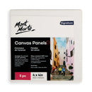 Mont Marte 3MM Canvas Panel 4"X4" Pack of 60