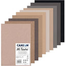 Canson Mi-Teintes Paper A4 160gsm Grey Colours Pack of 10 Sheets