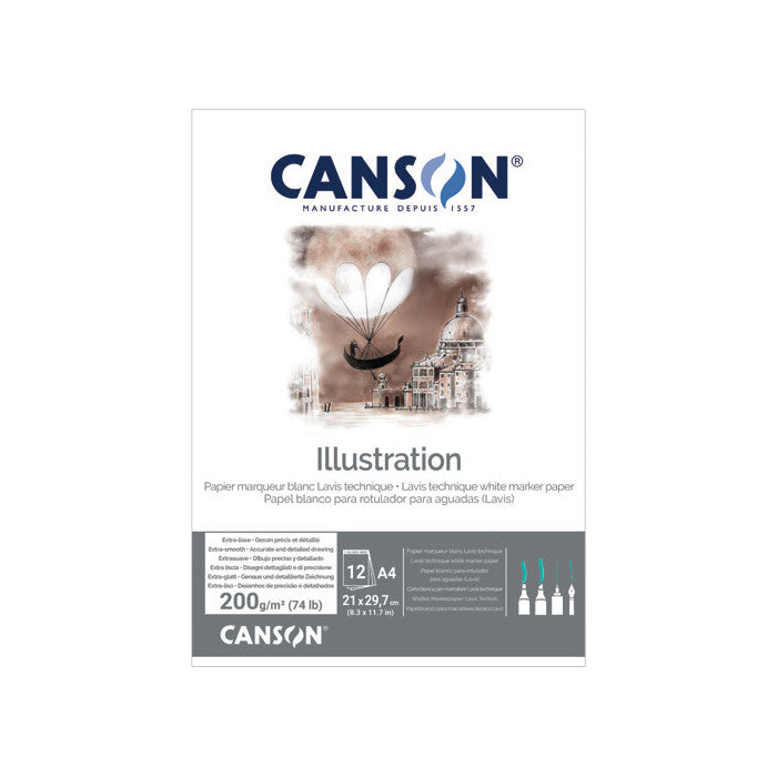 Canson Illustration Pad 200gsm 12 Sheets