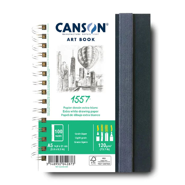 Canson 1557 Artbook A5P 120gsm 50 Sheets