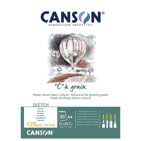 Canson "C" à grain 125gsm 30 Sheet Pads#size_A4