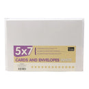 Couture Creations 5" X 7" White Card & Envelope Pack of 50