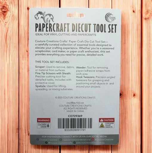 Couture Creations Papercraft Diecut Tool Set of 5 Pieces