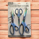 Couture Creations Titanium Craft Scissors Set of 3