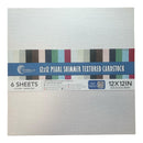 Couture Creations 12" x 12" 210gsm Pearl Shimmer Cardstock Packs of 6 Sheets