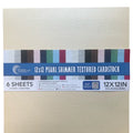 Couture Creations 12" x 12" 210gsm Pearl Shimmer Cardstock Packs of 6 Sheets#Colour_IVORY