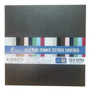 Couture Creations 12" x 12" 210gsm Pearl Shimmer Cardstock Packs of 6 Sheets