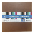 Couture Creations 12" x 12" 210gsm Pearl Shimmer Cardstock Packs of 6 Sheets#Colour_COCOA