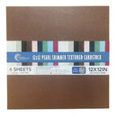Couture Creations 12" x 12" 210gsm Pearl Shimmer Cardstock Packs of 6 Sheets