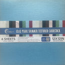 Couture Creations 12" x 12" 210gsm Pearl Shimmer Cardstock Packs of 6 Sheets