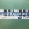 Couture Creations 12" x 12" 210gsm Pearl Shimmer Cardstock Packs of 6 Sheets#Colour_JUNIPER GREEN