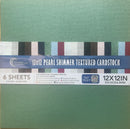 Couture Creations 12" x 12" 210gsm Pearl Shimmer Cardstock Packs of 6 Sheets