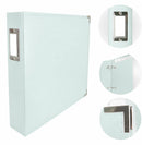 Couture Creations 12"x12" 3D Ring Faux Leather Album Cool Grey