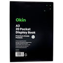 Okin Insert Display Book 20 Pocket Black