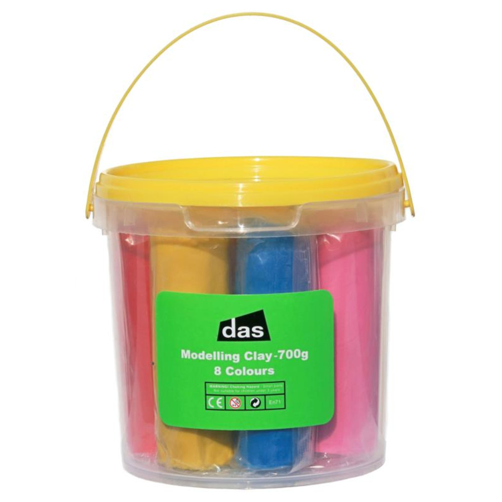 Assorted Modelling Clay Das Modelling Clay Assorted Set of 8 Colours 700g