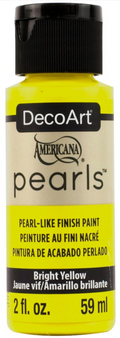 Decoart Americana Pearls Paints 2oz#Colour_BRIGHT YELLOW