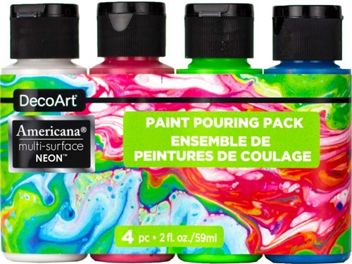 Decoart Americana Multi-Surface Satin Paint Pouring Sets
