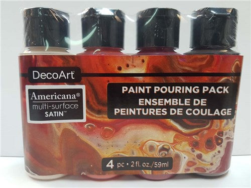 Decoart Americana Multi-Surface Satin Paint Pouring Sets#Colour_MOLTEN LAVA