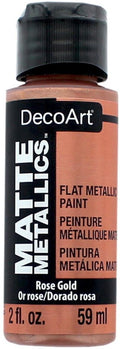 Decoart Matte Metallic Paints 59ml#Colour_ROSE GOLD