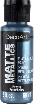 Decoart Matte Metallic Paints 59ml#Colour_PEWTER