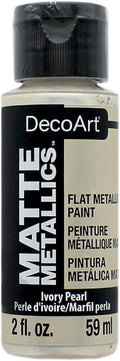 Decoart Matte Metallic Paints 59ml#Colour_IVORY PEARL