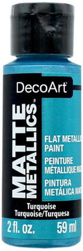 Decoart Matte Metallic Paints 59ml#Colour_TURQUOISE