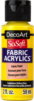 Decoart Sosoft Fabric Paints 59ml#Colour_CADMIUM YELLOW