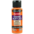 Decoart Sosoft Fabric Paints 59ml#Colour_CADMIUM ORANGE