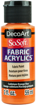 Decoart Sosoft Fabric Paints 59ml#Colour_CADMIUM ORANGE