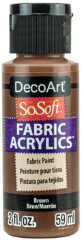 Decoart Sosoft Fabric Paints 59ml#Colour_BROWN