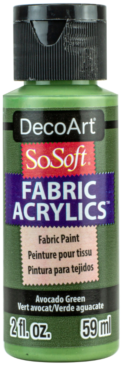 Decoart Sosoft Fabric Paints 59ml#Colour_AVOCADO GREEN