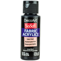 Decoart Sosoft Fabric Paints 59ml#Colour_LAMP BLACK