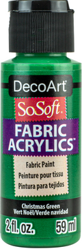 Decoart Sosoft Fabric Paints 59ml#Colour_XMAS GREEN