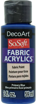 Decoart Sosoft Fabric Paints 59ml#Colour_PRIMARY BLUE