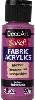 Decoart Sosoft Fabric Paints 59ml#Colour_FUCHSIA