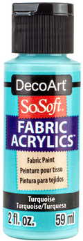 Decoart Sosoft Fabric Paints 59ml#Colour_TURQUOISE