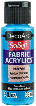 Decoart Sosoft Fabric Paints 59ml#Colour_OCEAN BLUE