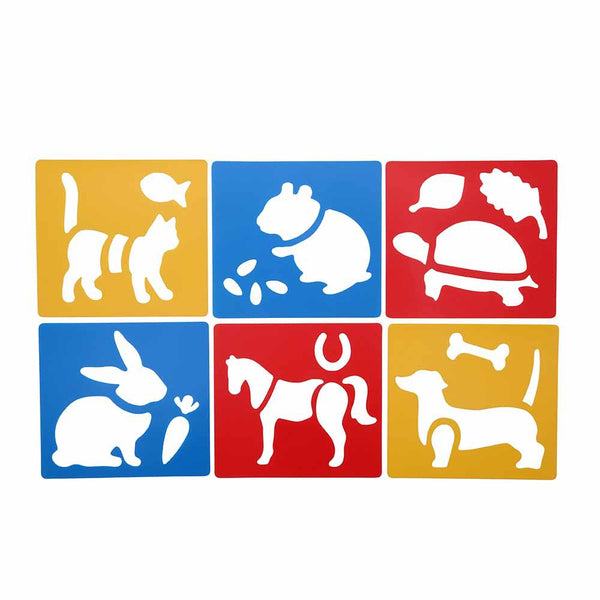 Anthony Peters Washable Stencils Pets Set Of 6