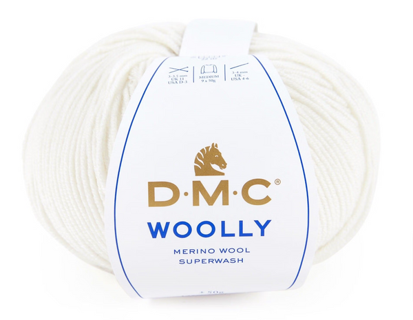DMC Woolly Merino 50g Yarn 8Ply#Colour_001