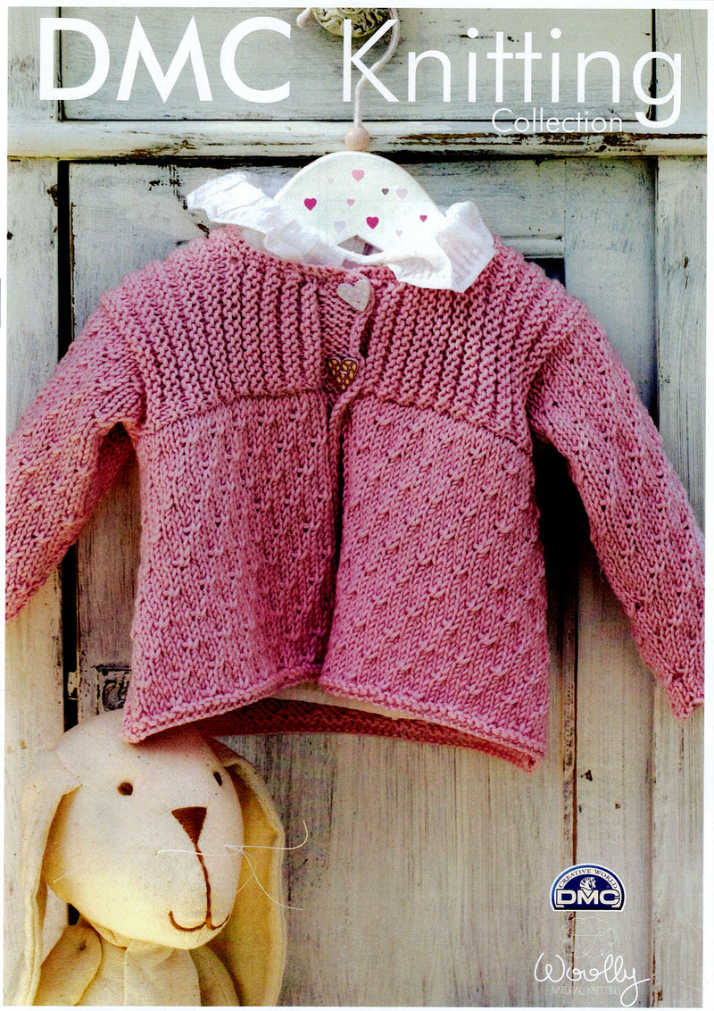 DMC Woolly Merino Pattern Leaflet - Girls Cardigan