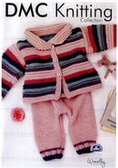 DMC Woolly Merino Pattern Leaflet - Baby Girls Cardigan and Trousers
