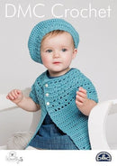 DMC Woolly 5 Crochet Pattern Leaflet - Kids Belle Beret and Cardigan
