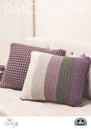 DMC Woolly 5 Crochet Pattern Leaflet - Waffle & Star Cushions
